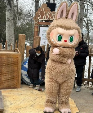 Halloween Labooboo Mascot Cosplayer Inflatable Costume